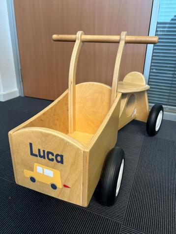 Houten loopfiets kinder bakfiets (kinderopvang kwaliteit) beschikbaar voor biedingen