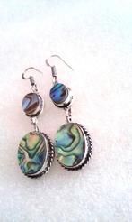 Abalone oorbellen,925 zilver, Sieraden, Tassen en Uiterlijk, Oorbellen, Hangers, Overige kleuren, Verzenden, Nieuw