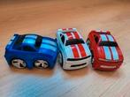 3 Ford Mustang pull back speelgoed auto's, Ophalen of Verzenden, Gebruikt