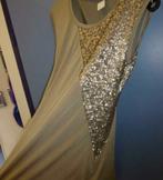 Liu Jo zilver kleurige top een baan pailletjes mt S 25821, Ophalen of Verzenden, Zo goed als nieuw, Grijs, Liu Jo