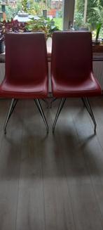 2x eetkamerstoelen, Huis en Inrichting, Stoelen, Ophalen, Kunststof, Twee, Zo goed als nieuw