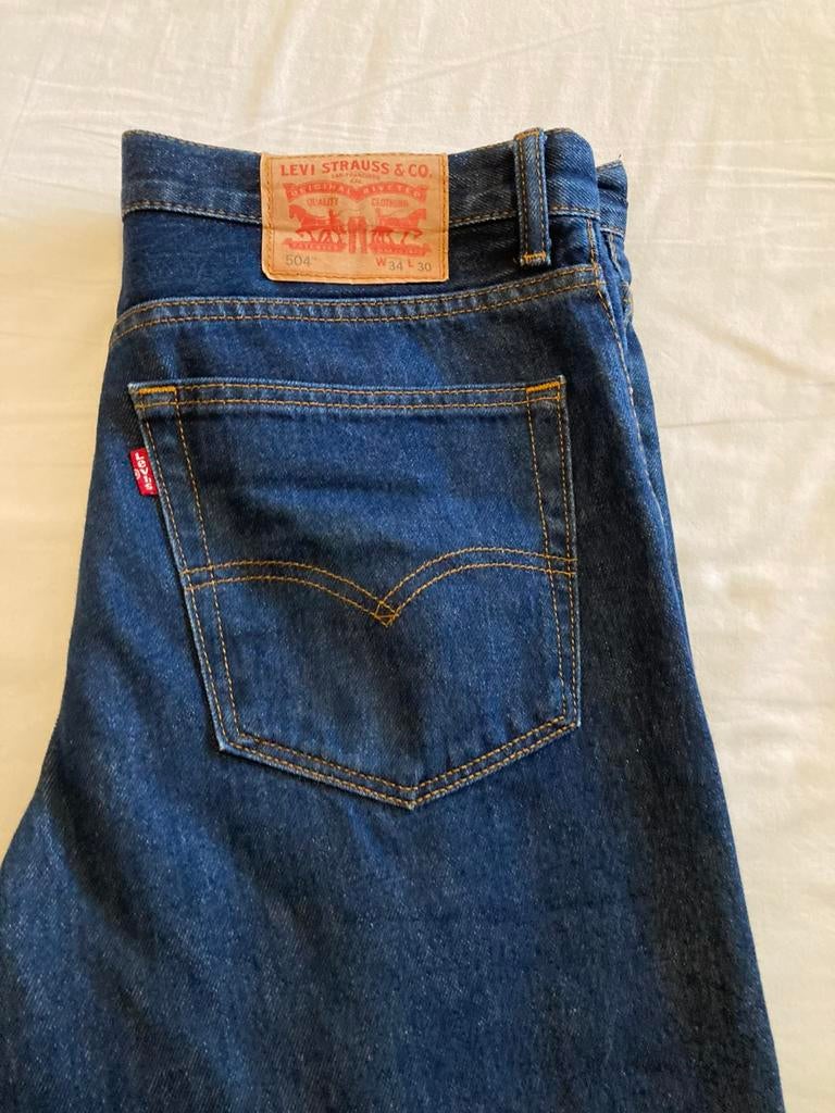 Levi’s strait fit spijkerbroek blauw - Maat W34L30, Kleding | Heren, Spijkerbroeken en Jeans, Ophalen of Verzenden, Zo goed als nieuw