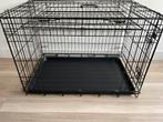 Bench twee deurs zwart met hoes, Dieren en Toebehoren, Hondenbenches, Ophalen of Verzenden, Gebruikt