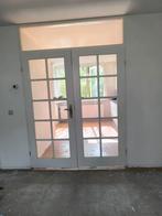Openslaande deur2x10-vaks kruisverdeling, Gebruikt, 80 tot 100 cm, Binnendeur, Ophalen of Verzenden