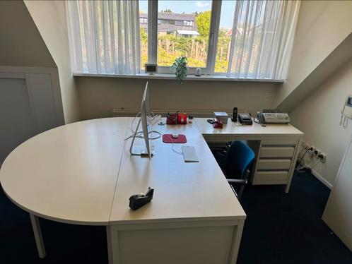 Kantoor opstelling bureau met ladenkast en aparte kast, Huis en Inrichting, Bureaus, Gebruikt, Ophalen