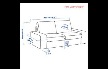 KIVIK 2-zitsbank Tobbleby grijze bank - afbeelding 7