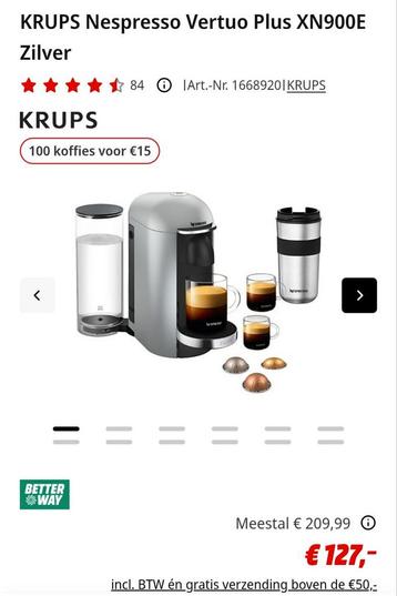 Nespresso Vertuo Plus XN900E - Grijs beschikbaar voor biedingen