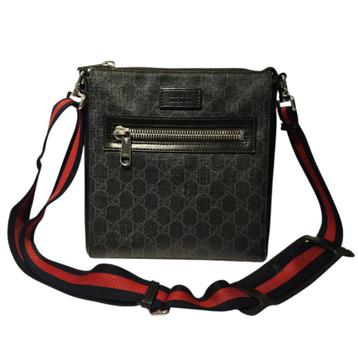 Gucci GG Supreme Square Black Messenger Bag beschikbaar voor biedingen