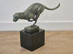 Bronzen beeld brons rennende jaguar poema cheetah luipaard, Ophalen of Verzenden