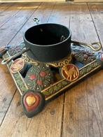 Nostalgische kerstboomstandaard met rendieren, Antiek en Kunst, Ophalen