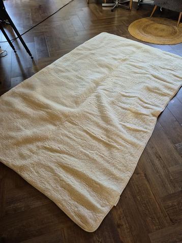 Dalouma zuiver schapenwollen deken 2.10x1.35m plaid beschikbaar voor biedingen