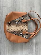 Bruine Handtas met Slangenprint, Ophalen of Verzenden, Nieuw, Bruin, Handtas
