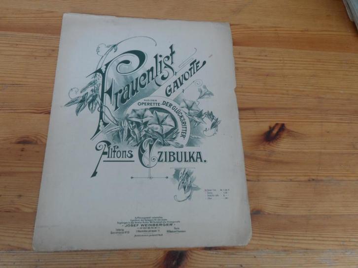 Alphons Czibulka, Muziek en Instrumenten, Bladmuziek, Gebruikt, Artiest of Componist, Populair, Piano, Ophalen of Verzenden