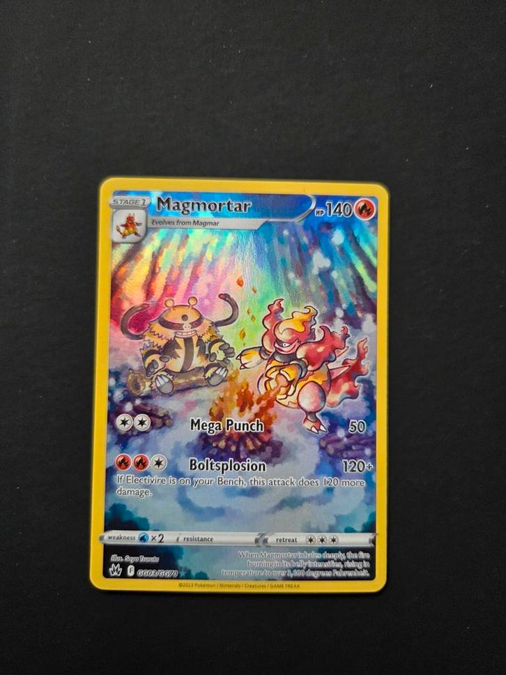 Magmortar GG03/GG30 Pokemon Crown Zenith, Hobby en Vrije tijd, Verzamelkaartspellen | Pokémon, Zo goed als nieuw, Booster, Foil