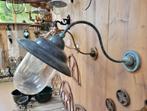 Klassieke brons stallamp buitenlamp NIEUW, Verzenden, Nieuw, Glas