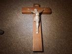 Groot Houten Kruis met Jezus, Antiek en Kunst, Antiek | Religie, Ophalen of Verzenden