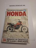 BOEK 7 MOTORFIETS & TECHNIEK HONDA XL600R/L  ÉÉNCILINDERS, Motoren, Handleidingen en Instructieboekjes, Ophalen of Verzenden, Honda