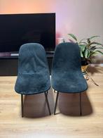 4x eettafel stoelen zwart velvet, Huis en Inrichting, Ophalen, Zwart, Vier