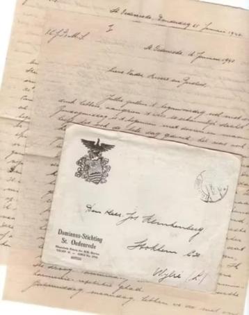 Brief Damianus Stichting St. Oedenrode Klinkenberg Stokhem. beschikbaar voor biedingen