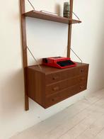Deense Vintage Teak Wandsysteem in de stijl van Cadovius, Ophalen, Gebruikt, N.v.t, N.v.t