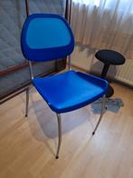 Gratis af te halen 2 stoelen, Huis en Inrichting, Stoelen, Ophalen, Gebruikt, Twee, Blauw
