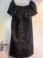 Zwart polka dotjes off shoulder jurkje  maar 3XL Shein Curve, Verzenden, Zo goed als nieuw, Maat 46/48 (XL) of groter, Zwart