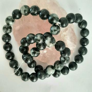 Streng zwarte/grijze Chalcedoon edelsteen kralen 8 mm beschikbaar voor biedingen