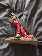 Jezus met kruis beeld, Antiek en Kunst, Antiek | Religie, Ophalen of Verzenden
