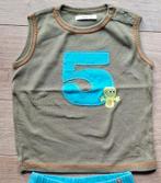 Olijfgroen shirtje mt 74 (Hema), Ophalen of Verzenden, Gebruikt, Jongetje of Meisje, Broekje