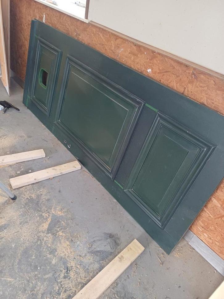 Hardhouten Buitendeur met 3-puntsluiting, Doe-het-zelf en Verbouw, Deuren en Horren, Ophalen