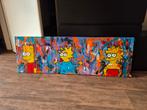 Kunst schilderij Bart Maggie Lisa simpson, Antiek en Kunst, Kunst | Schilderijen | Modern, Ophalen of Verzenden