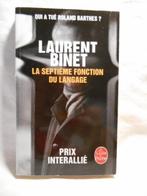 Laurent BINET - La septième fonction du langage, Verzenden, Gelezen, Laurent Binet, Fictie