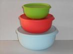 Tupperware Saturnus Kommen (3) 550 ml. / 1,3 L. / 2,5 L., Huis en Inrichting, Keuken | Tupperware, Ophalen of Verzenden, Nieuw