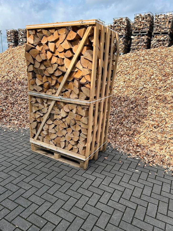 Berken pallet haardhout incl. Levering!, Tuin en Terras, Haardhout, Blokken, Berkenhout, Minder dan 3 m³, Ophalen
