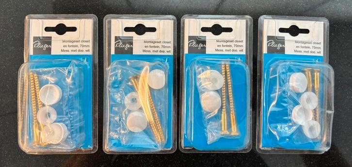 Plieger montageset closet en fontein – 70 mm – nieuw, Doe-het-zelf en Verbouw, IJzerwaren en Bevestigingsmiddelen, Nieuw, Overige typen