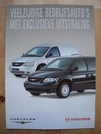 Chrysler Voyager & Dodge Ram Van Brochure 2002 - Grand, Boeken, Ophalen, Zo goed als nieuw, Overige merken, Chrysler