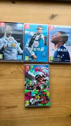 Nintendo switch games, fifa 18,19,22 en splatoon, Spelcomputers en Games, Games | Nintendo Switch, Ophalen of Verzenden, Zo goed als nieuw