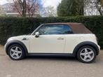 Mini 1.6 Cooper CABRIO Roadster 2010 Wit/Beige, Auto's, Mini, 4 cilinders, Cabriolet, 4 stoelen, Leder