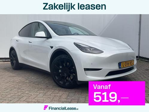 Tesla Model Y Long Range AWD 75 kWh Pano Autopilot Leder Sto, Auto's, Tesla, Bedrijf, Lease, Financial lease, Model Y, 4x4, ABS