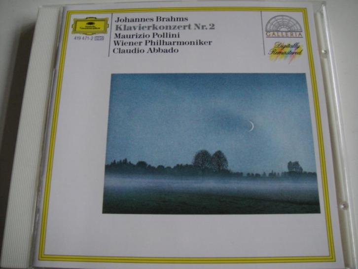 BRAHMS Klavierkonzert nr. 2 CD POLLINI ABBADO DG GALLERIA, Cd's en Dvd's, Cd's | Klassiek, Zo goed als nieuw, Orkest of Ballet