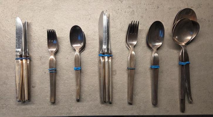 Verzilverd GERO bestek 90, Antiek en Kunst, Antiek | Bestek, Ophalen of Verzenden