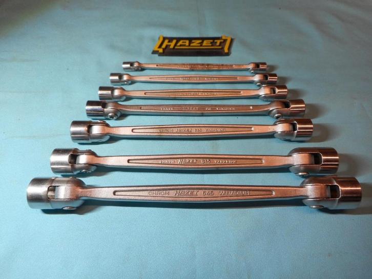 Een Setje Gewrichtssleutels Hazet No.645/7, Auto diversen, Autogereedschap, Gebruikt, Ophalen of Verzenden
