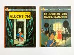 2x Kuifje : Bianca Castafiore (1967) & Vlucht 714 (1968), Gelezen, Ophalen of Verzenden, Meerdere stripboeken, Hergé