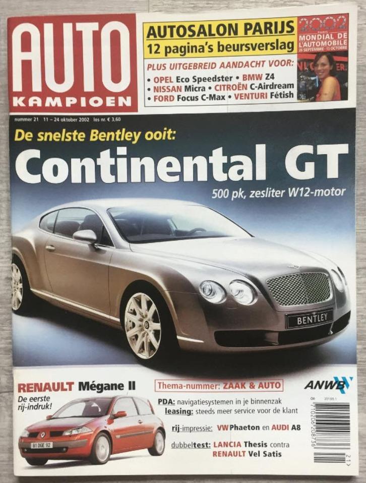 AK: BMW Z4, Fiat 124, Renault Megane 2, Lancia Thesis, Boeken, Auto's | Folders en Tijdschriften, Zo goed als nieuw, Algemeen