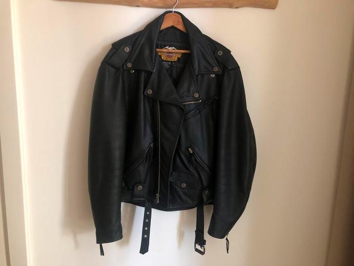 Harley Davidson jas, Kleding | Heren, Jassen | Zomer, Nieuw, Maat 52/54 (L), Zwart, Ophalen of Verzenden