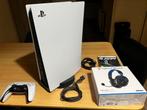 PlayStation 5 + controller vc + Headset | Zo goed als nieuw!, Ophalen of Verzenden, Gebruikt, Playstation 5