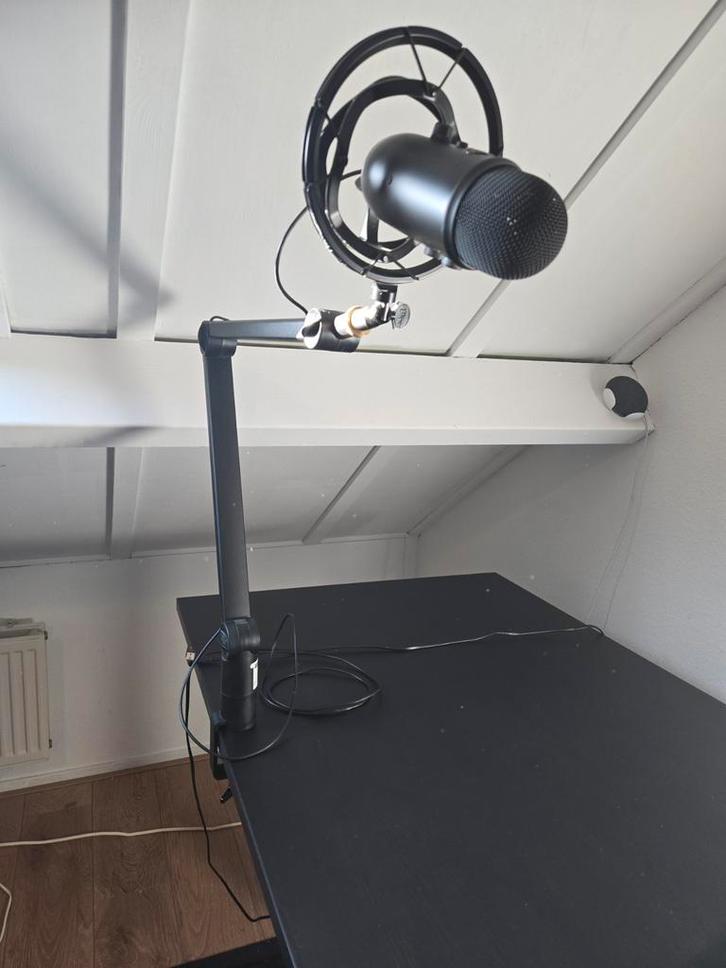 Bleu Microfoon USB met Arm, Muziek en Instrumenten, Microfoons, Gebruikt, Studiomicrofoon, Ophalen of Verzenden