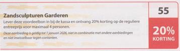 Zandsculpturen Garderen 20% korting. Postcodeloterij bon 55. beschikbaar voor biedingen