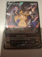 3 pokemon kaarten + hoesjes, Verzenden, Zo goed als nieuw, Meerdere kaarten, Foil