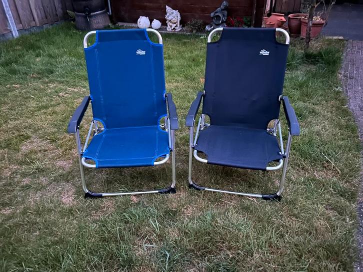 Vrijbuiter campingstoelen (set), Caravans en Kamperen, Kampeermeubelen, Zo goed als nieuw, Campingstoel, Ophalen